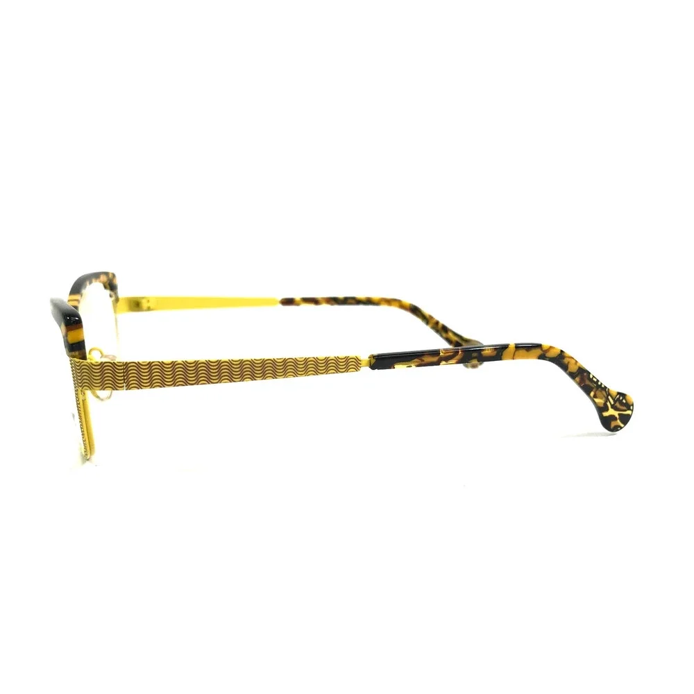 BOZ Eyeglasses Frames ZUMBA 9555 Black Yellow Tortoise Semi Rimmed 52-16.5-140